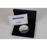 A Westminster Mint 2008 Anniversary of the R.A.F. "The Spitfire" 5oz silver commemorative medal.