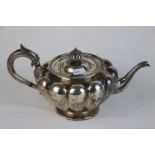 A fully hallmarked Victorian sterling silver Tea pot, maker marked for John Tapley, assayed in