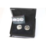 A cased limited edition Bradford Mint The Dambusters 75th Anniversary silver dollar coin set, to