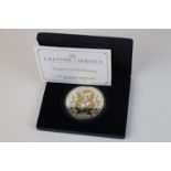 A cased Westminster Mint 2011 Lifetime of Service Royal Birthdays silver 5oz coin, complete with C.