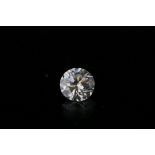 Loose round brilliant cut diamond accompanied by GIA certificate 15951220, stated weight 0.52 carat,