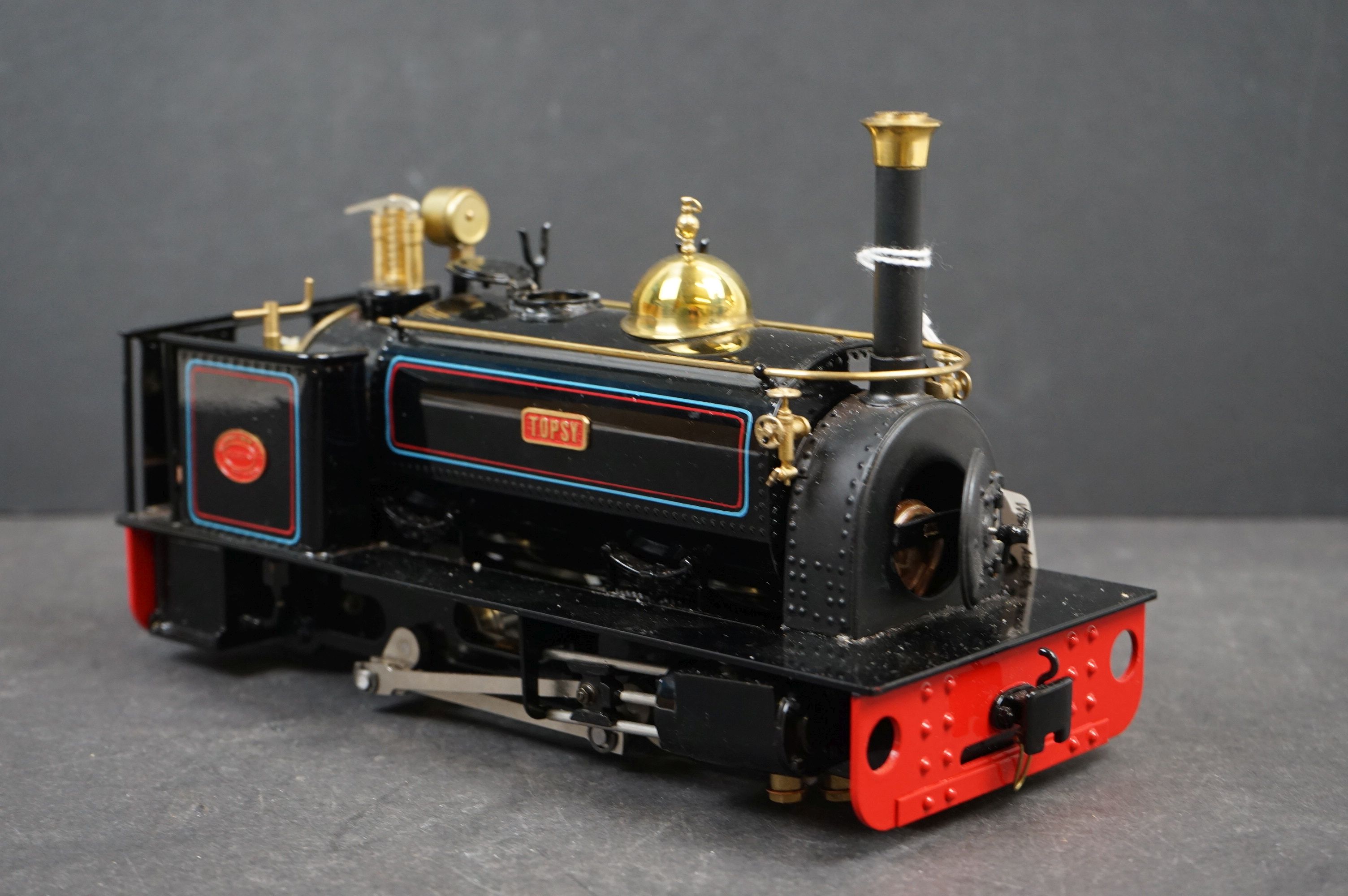 Finescale Engineering Co O Gauge Live Steam 0-4-0 Saddle Tank Locomotive 'Topsy' in black livery, - Image 2 of 7