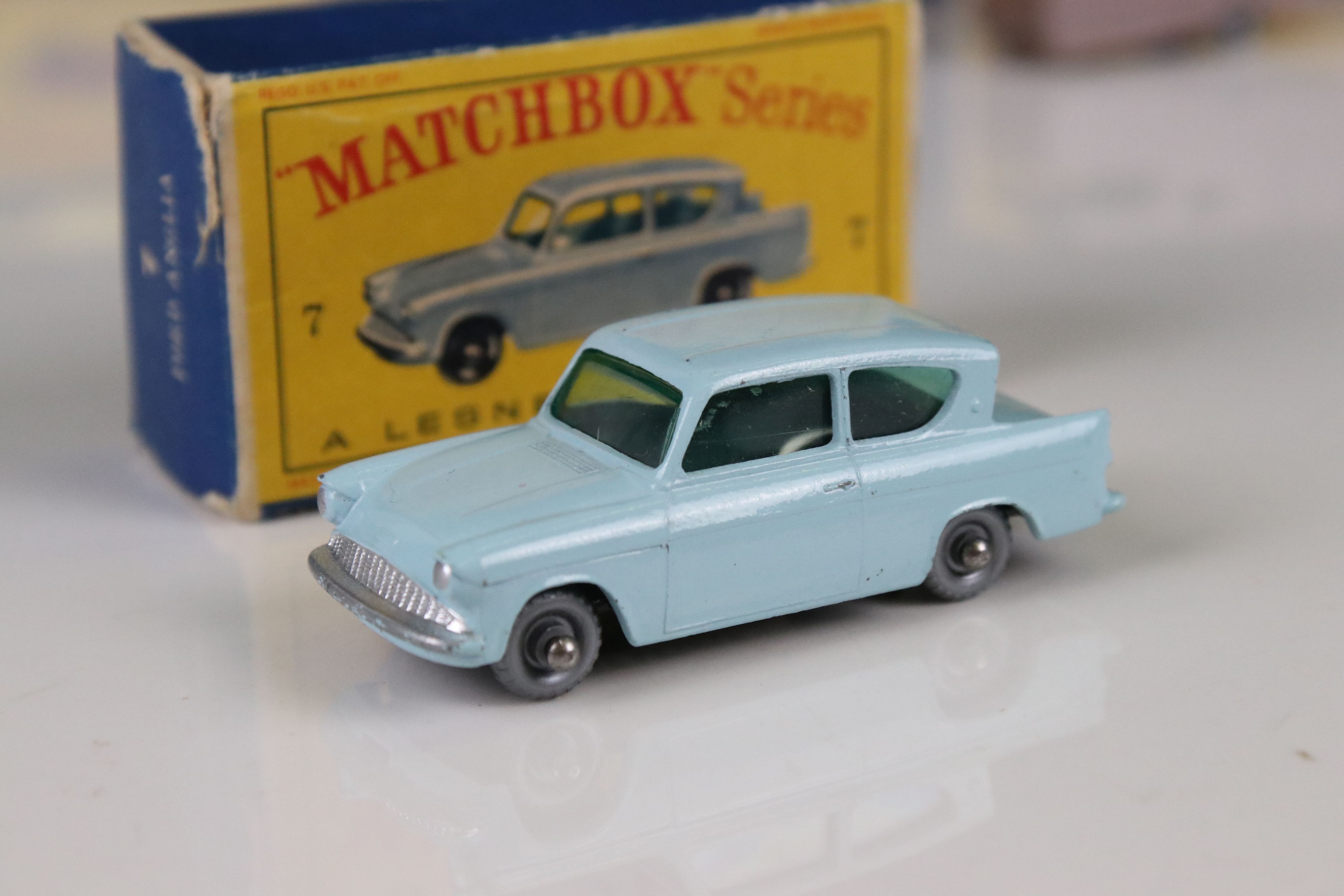 12 Boxed Matchbox 75 Series diecast models to include 7 Ford Anglia, 17 Metropolitan Taxi, 23 - Image 7 of 14