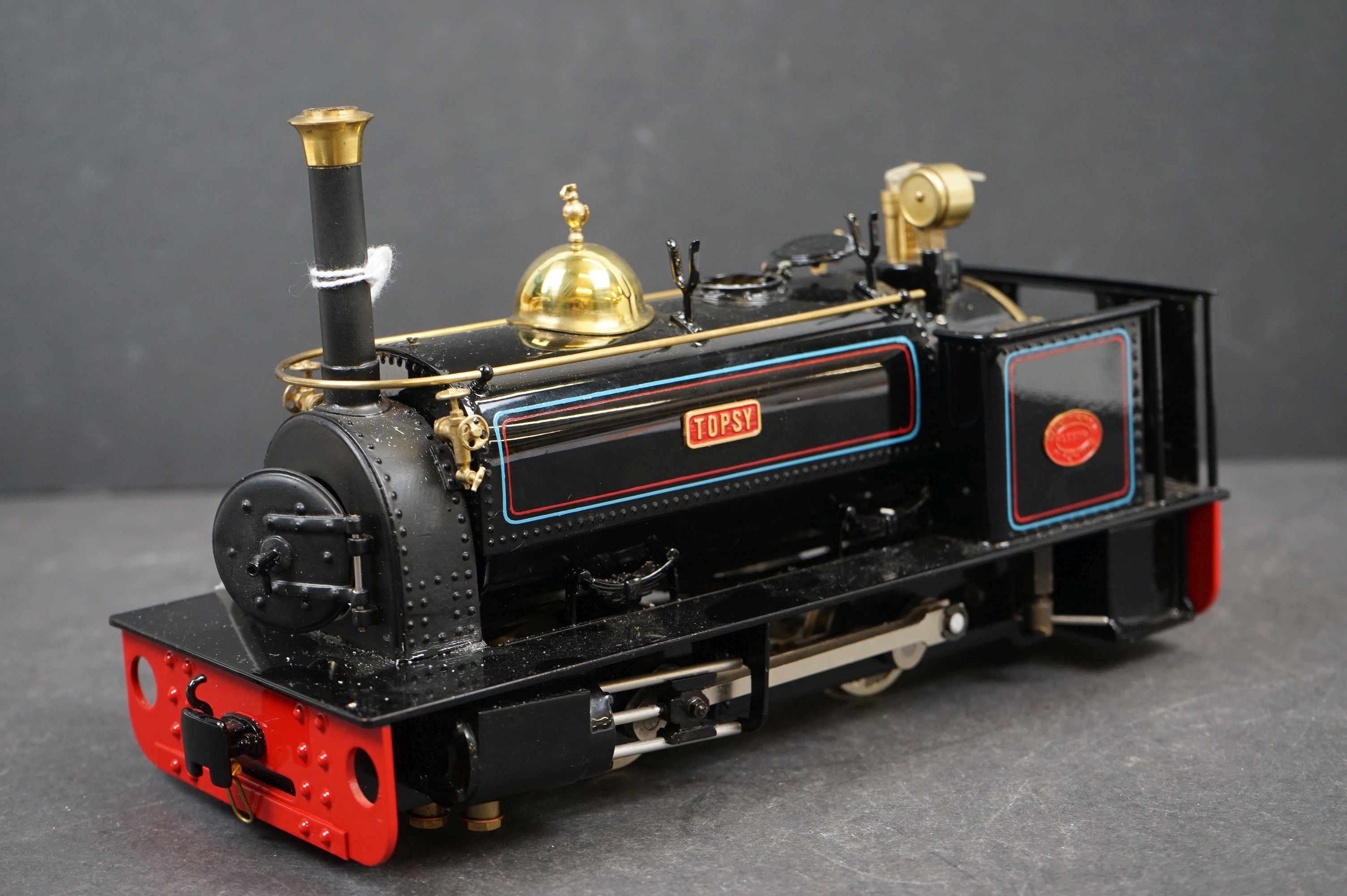 Finescale Engineering Co O Gauge Live Steam 0-4-0 Saddle Tank Locomotive 'Topsy' in black livery, - Image 3 of 7