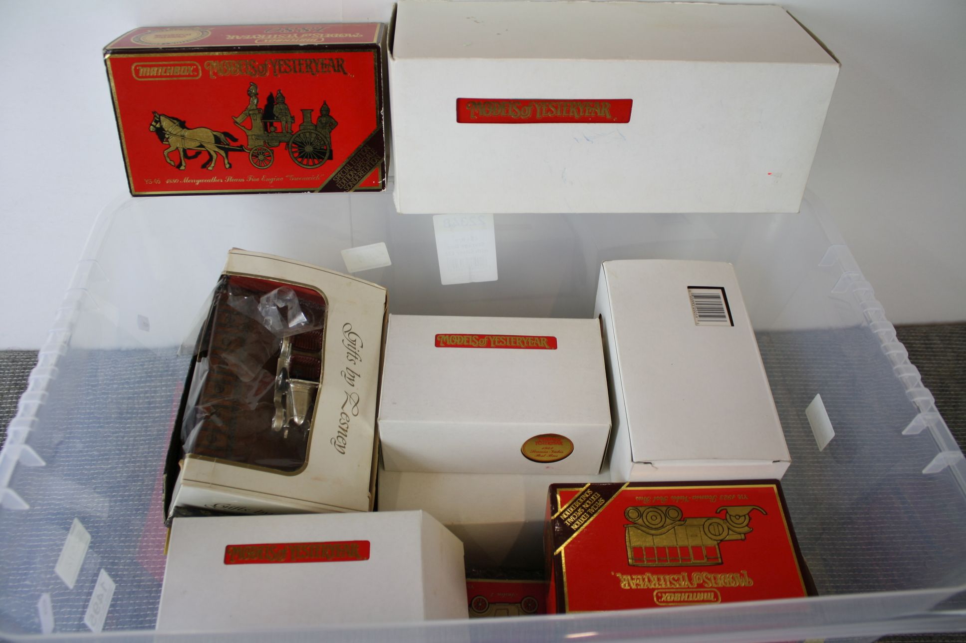 A collection of nine boxed Matchbox models of yesteryear to include Y-46 1880 Merryweather Steam