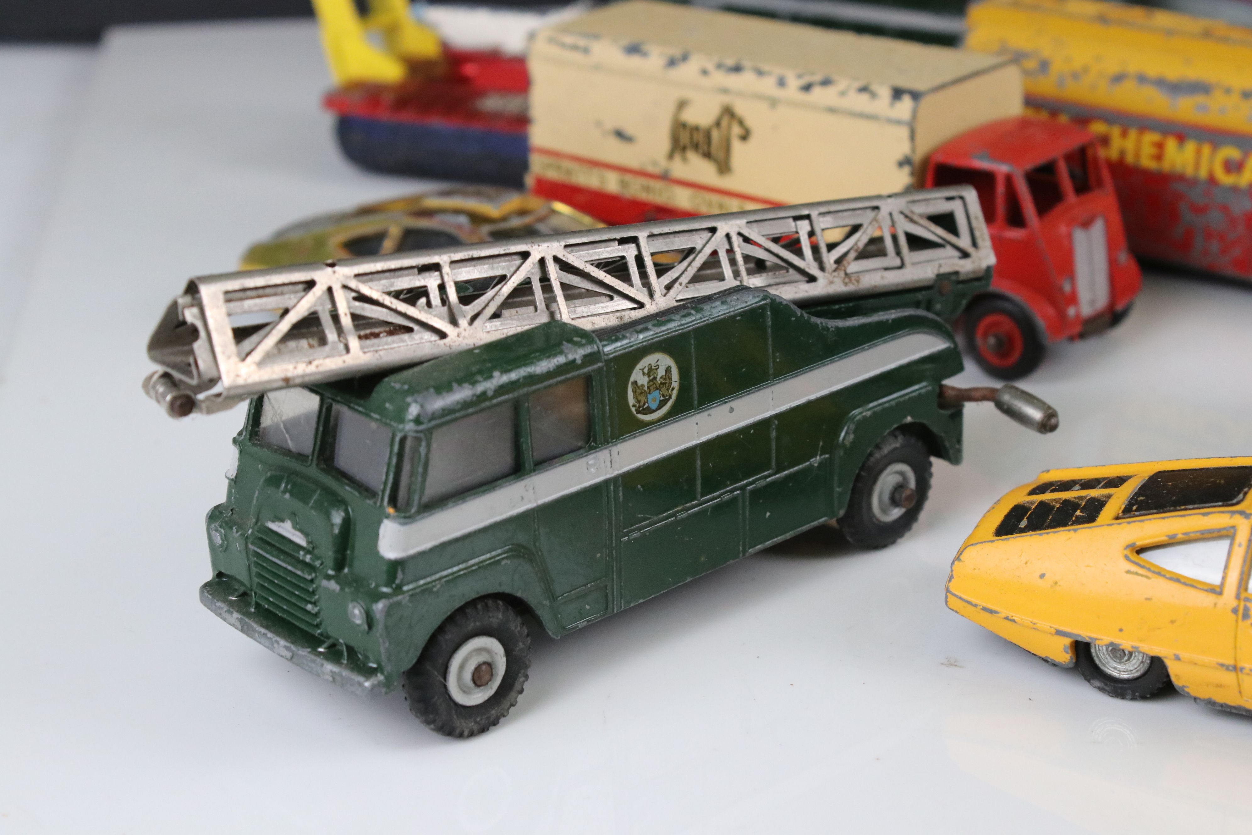 15 play worn mid 20th diecast models to include TV Mobile Control Room, 967 BBC TV Mobile Control - Image 2 of 15