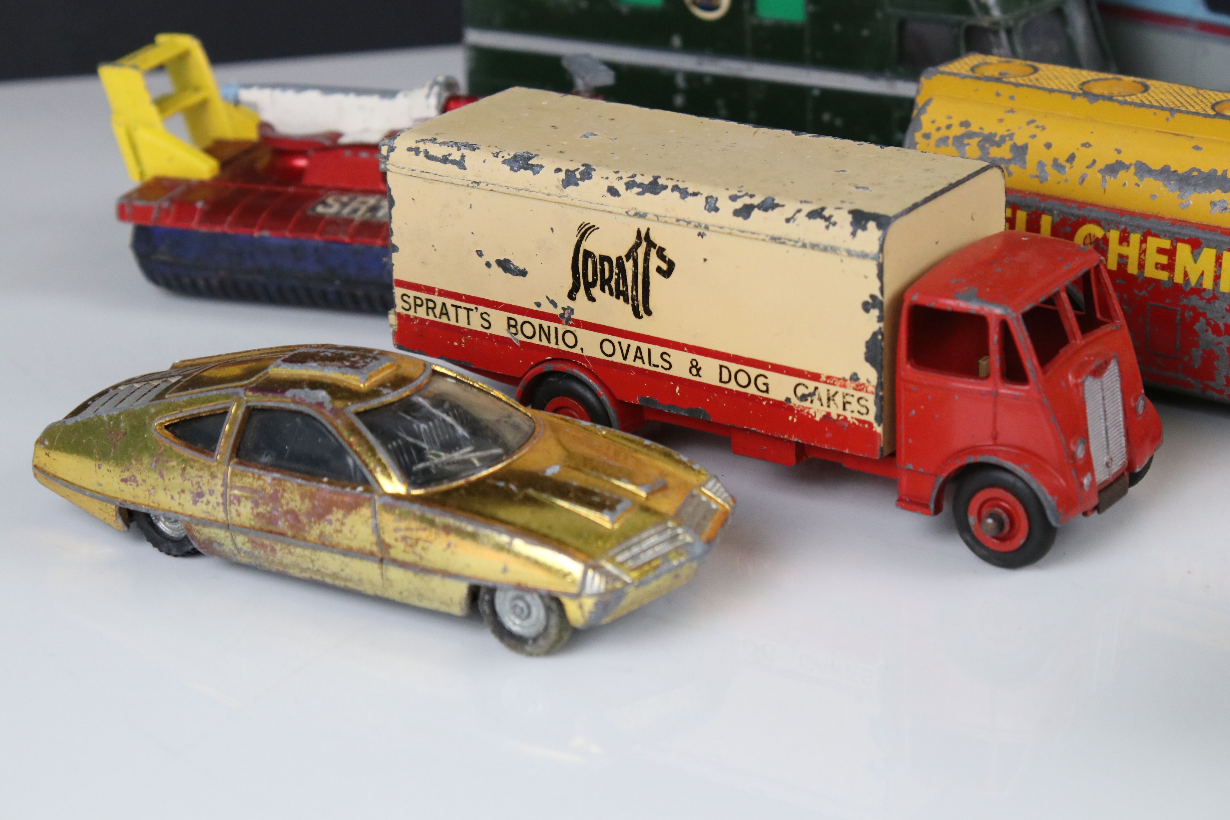 15 play worn mid 20th diecast models to include TV Mobile Control Room, 967 BBC TV Mobile Control - Image 5 of 15