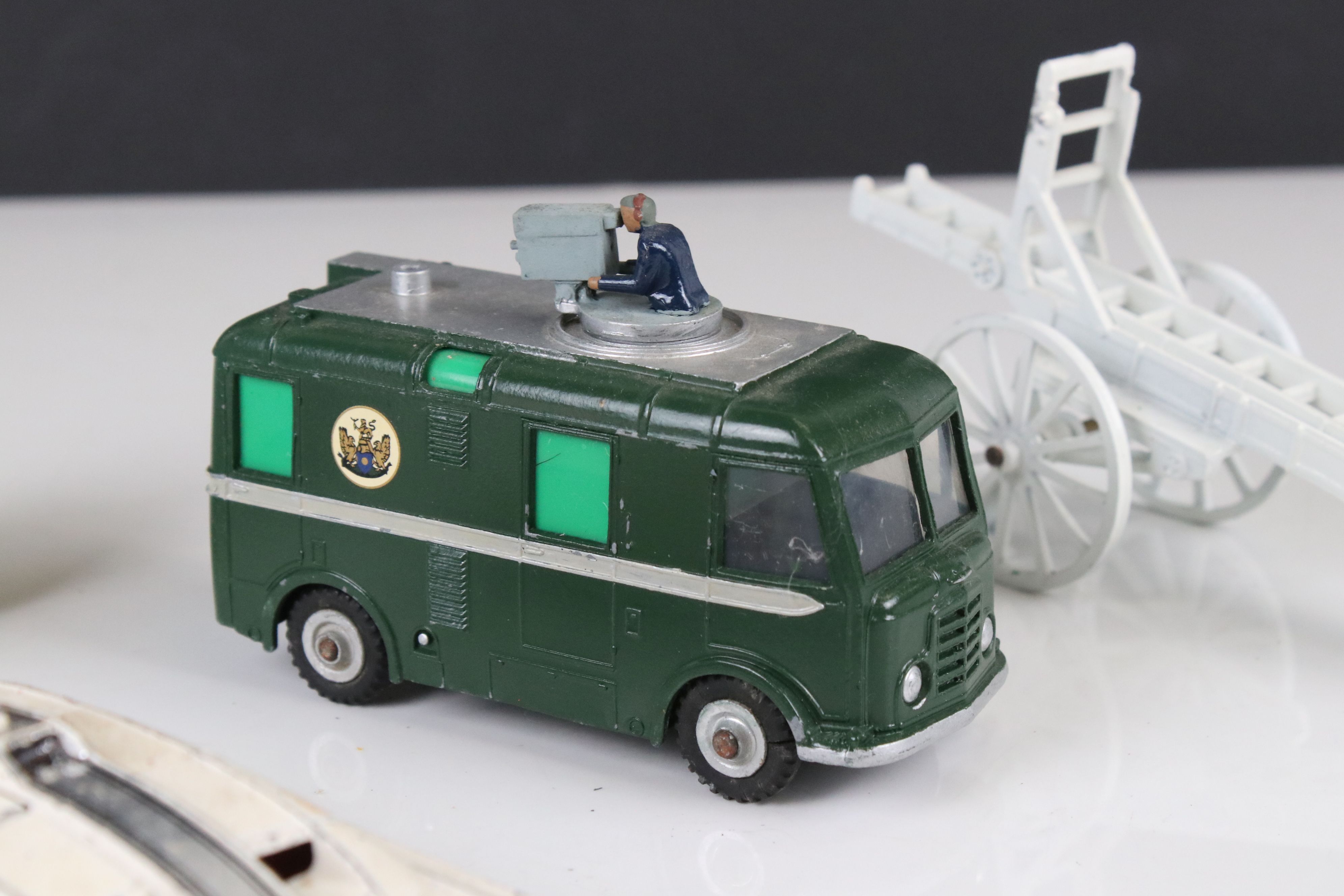 15 play worn mid 20th diecast models to include TV Mobile Control Room, 967 BBC TV Mobile Control - Image 15 of 15