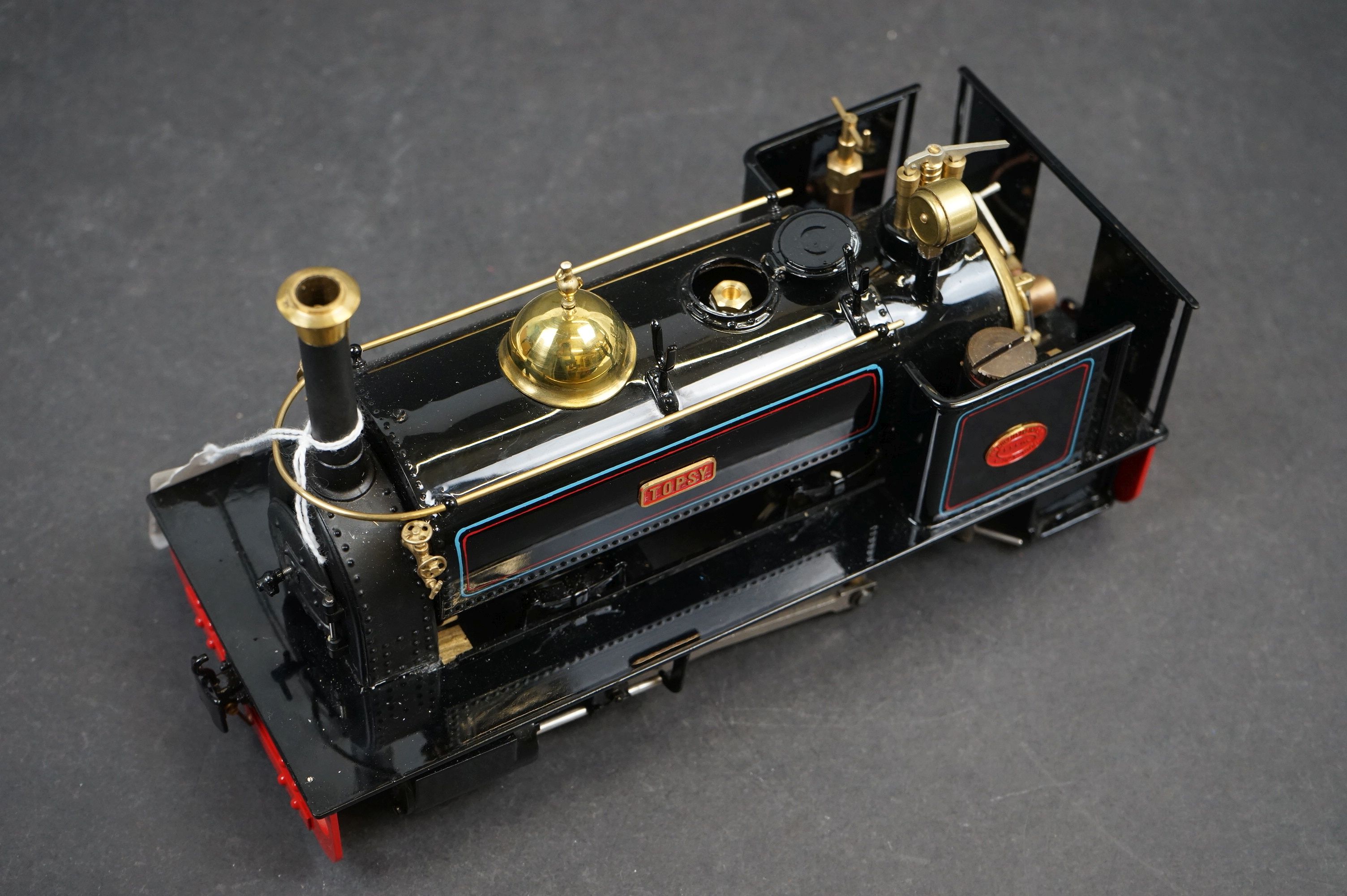 Finescale Engineering Co O Gauge Live Steam 0-4-0 Saddle Tank Locomotive 'Topsy' in black livery, - Image 7 of 7