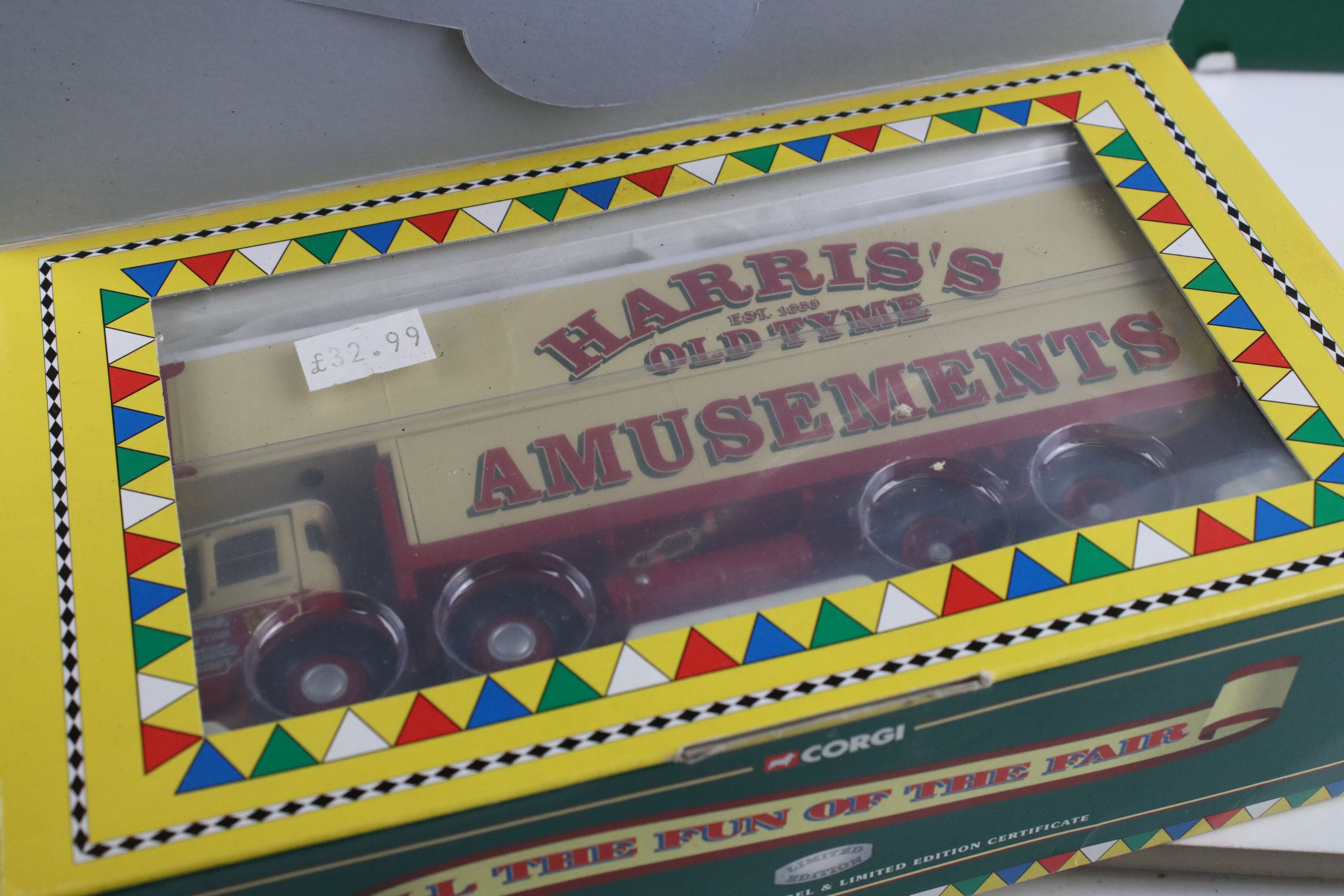 Seven boxed 1/50 Corgi Fairground Attractions models to include CC20401 The South Down Gallopers, - Image 7 of 9