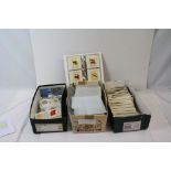 A collection of mainly 20th century postcards together with a quantity of PVC postcard sleeves and a