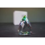 Swarovski Crystal paperweight 'Rio' (cone) Inn Green (not in original box)