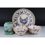 Emma Bridgewater Four ' Pink Hearts ' Pattern Bowl together with Emma Bridgewater ' Tea in the