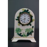 Mason's Ironstone Green Chartreuse pattern mantle clock