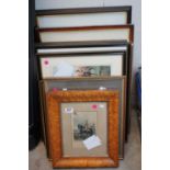 A group of pictures to include pen and water colour sketches of Guardsmen signed with monogram,