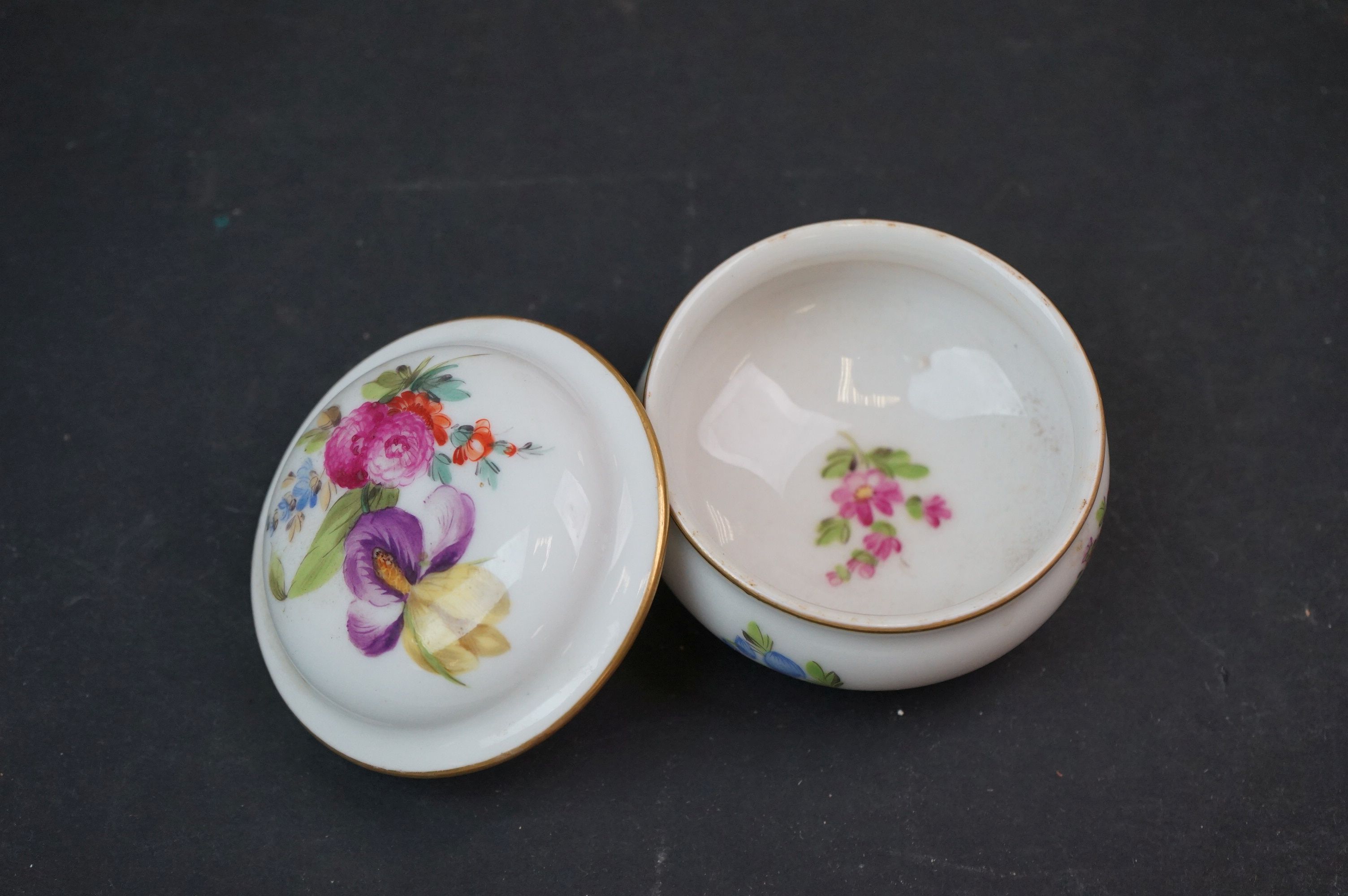 A collection of Meissen and Dresden porcelain to include plates, cups and dishes. - Image 2 of 13