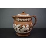 A 19th century Ridgway pottery mask teapot pattern 36.