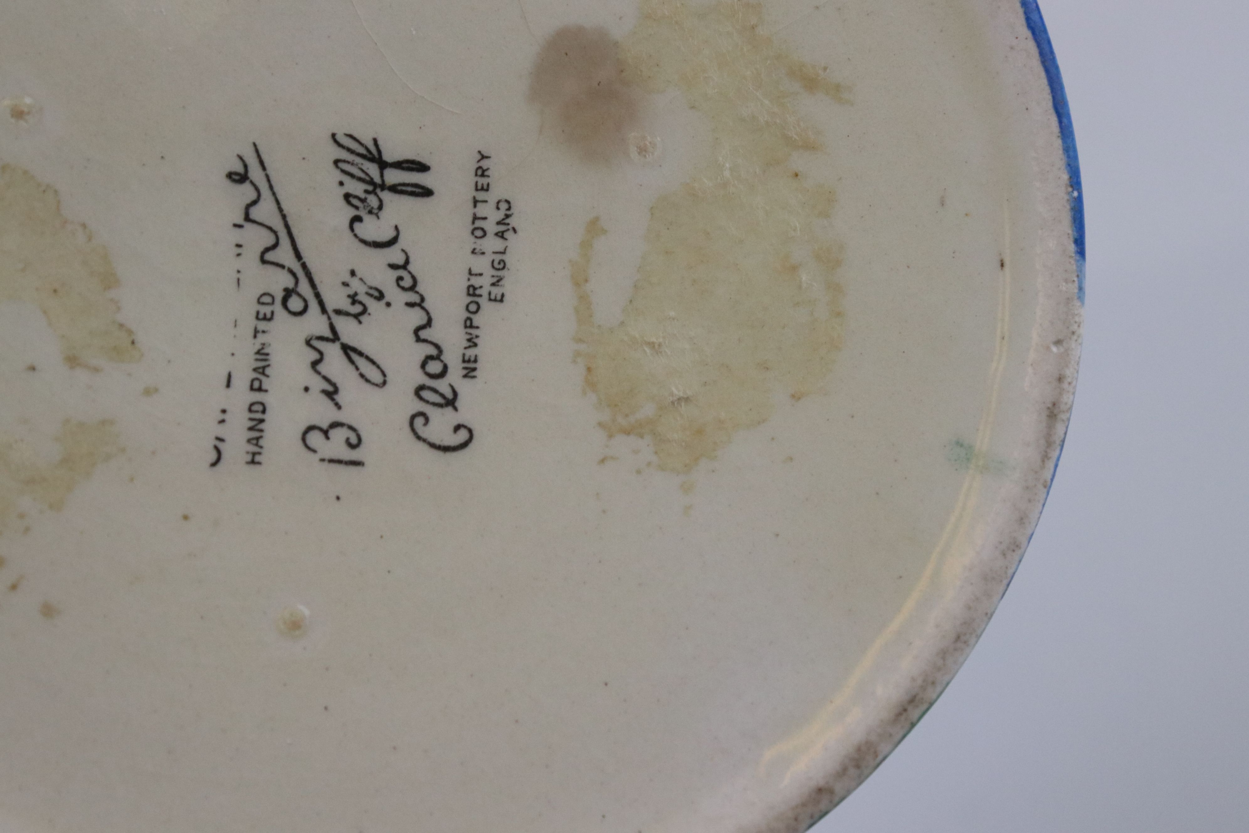 Seven items of Clarice Cliff Pottery including Bizarre Crocus Patter Preserve Jar, Bizarre Bowl - Image 19 of 28