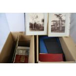 A large collection of ephemera to include a Victorian Fern Album, a CDV album with contents, a