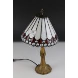 Tiffany style Table Lamp, 41cms high