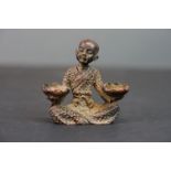Bronze Buddha seated in the lotus position