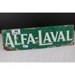 Mid 20th century Enamel ' Alfa-Laval ' Sign, 35cms long