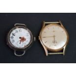 Two vintage watches to include a Bentima Incabloc and a silver cased example.