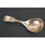 An antique Georgian fully hallmarked sterling silver caddy spoon.