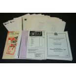 Football programmes - Liverpool FC, a collection of 32 home & away reserve programmes / single