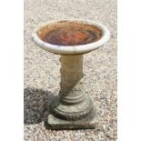 Composite Stone Bird Bath, 49cms diameter x 66cms high