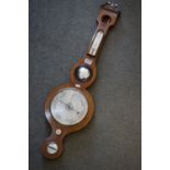 Antique mahogany Banjo Barometer.