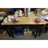 Cottage pine kitchen table, 120cms long