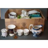 Mixed Lot of Ceramics and Glassware including Royal Worcester ' Clementine ' Part Tea Service,