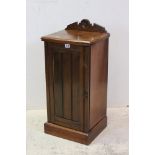 Victorian Walnut Pot Cupboard with single door, 40cms wide x 88cms high