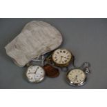 Three pocket watches to include Military Cortebert, Ingersoll & Superior Railway