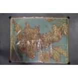 Philips' Motor Road Map of Great Britain, dated 1948 (laminated), 91cms x 117cms