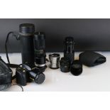 Olympus IS 100S 35mm camera, plus Sigma, Sirius, Fujiyama, Solgar and other lenses & camera items