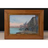 Leckic (20th Century) Venetian scene Oil on panel Signed and dated '97, lower right 17 x 26cm
