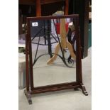 19th century Mahogany Rectangular Swing Mirror, 59cms high