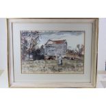 Walter Hoyle (1922 - 2000) Great Bardfield, Essex Pen and wash Labelled verso stating purchased c.