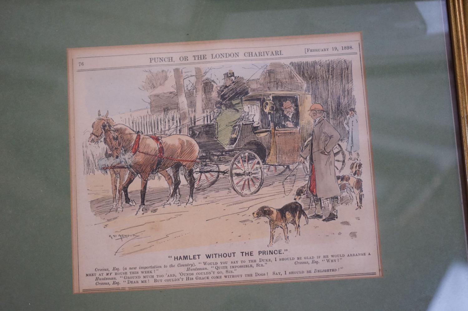 Five Mark Huskisson humorous horse prints and two other prints. - Image 12 of 16