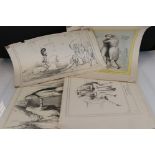 Thomas McLean, circa 1829, a set of satirical political cartoon prints, one hand coloured