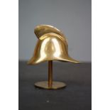 Vintage fireman's helmet desk bell
