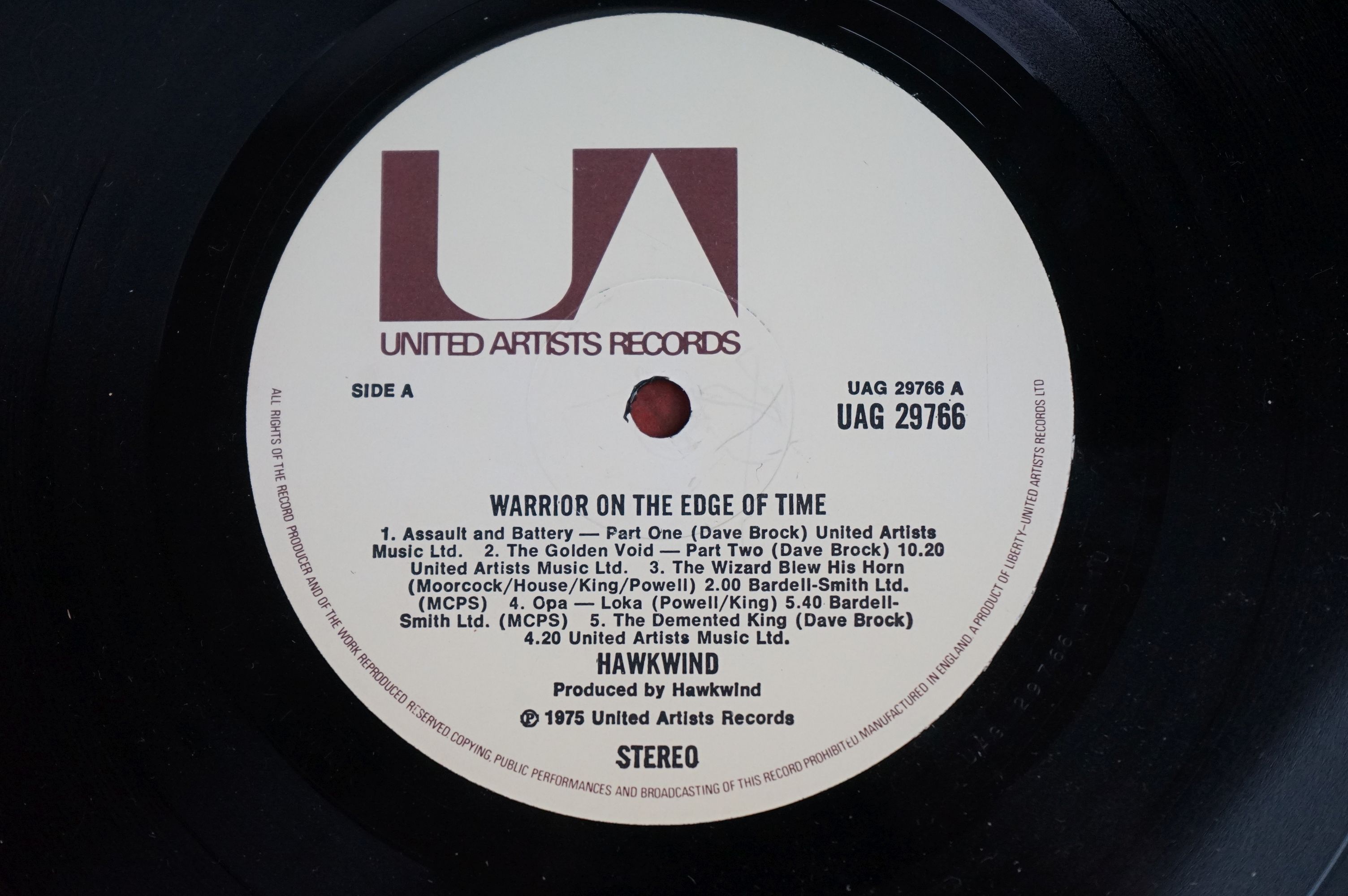 Vinyl - Hawkwind Warrior On The Edge Of Time (UAG 29766) complete with inner, gatefold intact. - Image 8 of 8