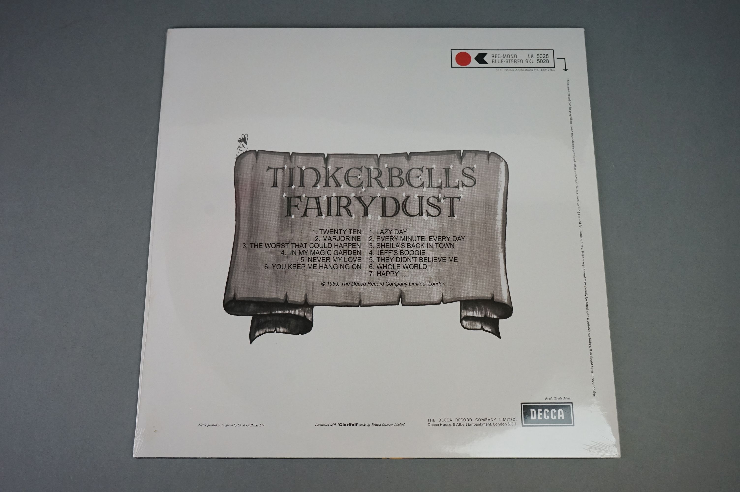 Vinyl - Tinkerbell's Fairydust self titled LP on Acme LK5028, 180gm limited edition 2009, From - Image 4 of 5