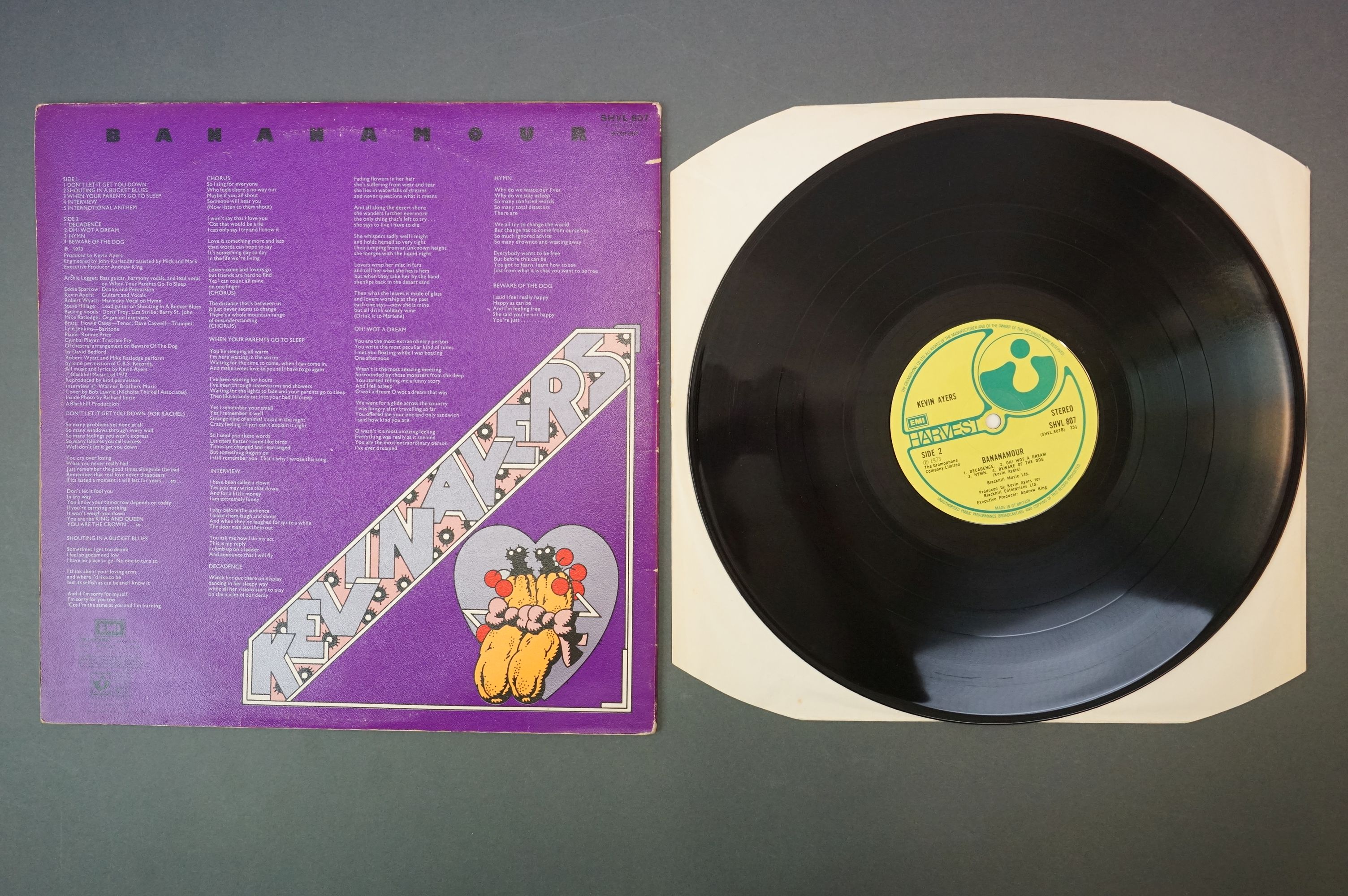 Vinyl - Kevin Ayers Bananamour (SHVL 807) gatefold sleeve without booklet. Sleeve & Vinyl VG+ - Image 3 of 5