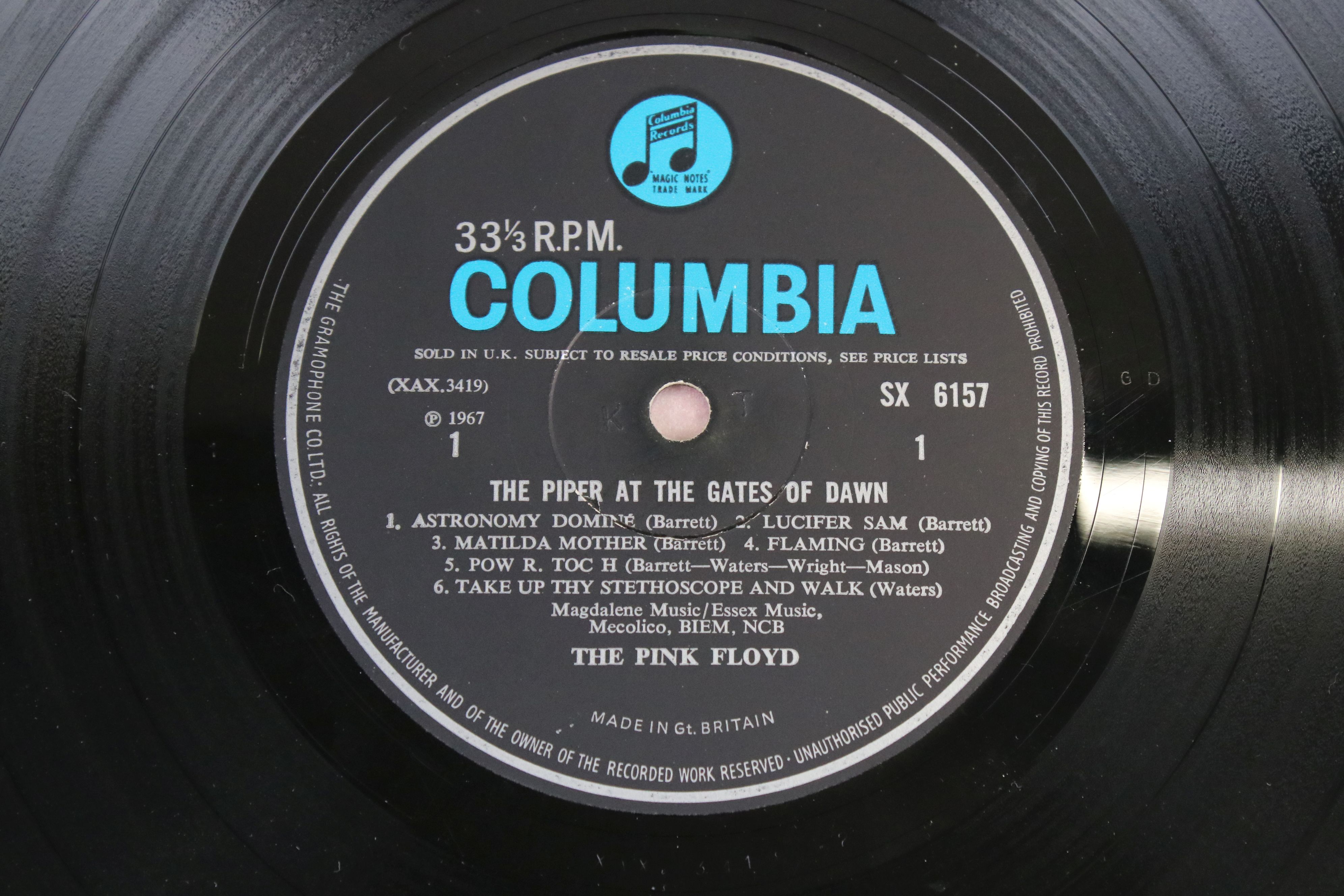 Vinyl - Pink Floyd The Piper at the Gates of Dawn LP on Columbia SX6157 mono, blue/black label - Image 3 of 5