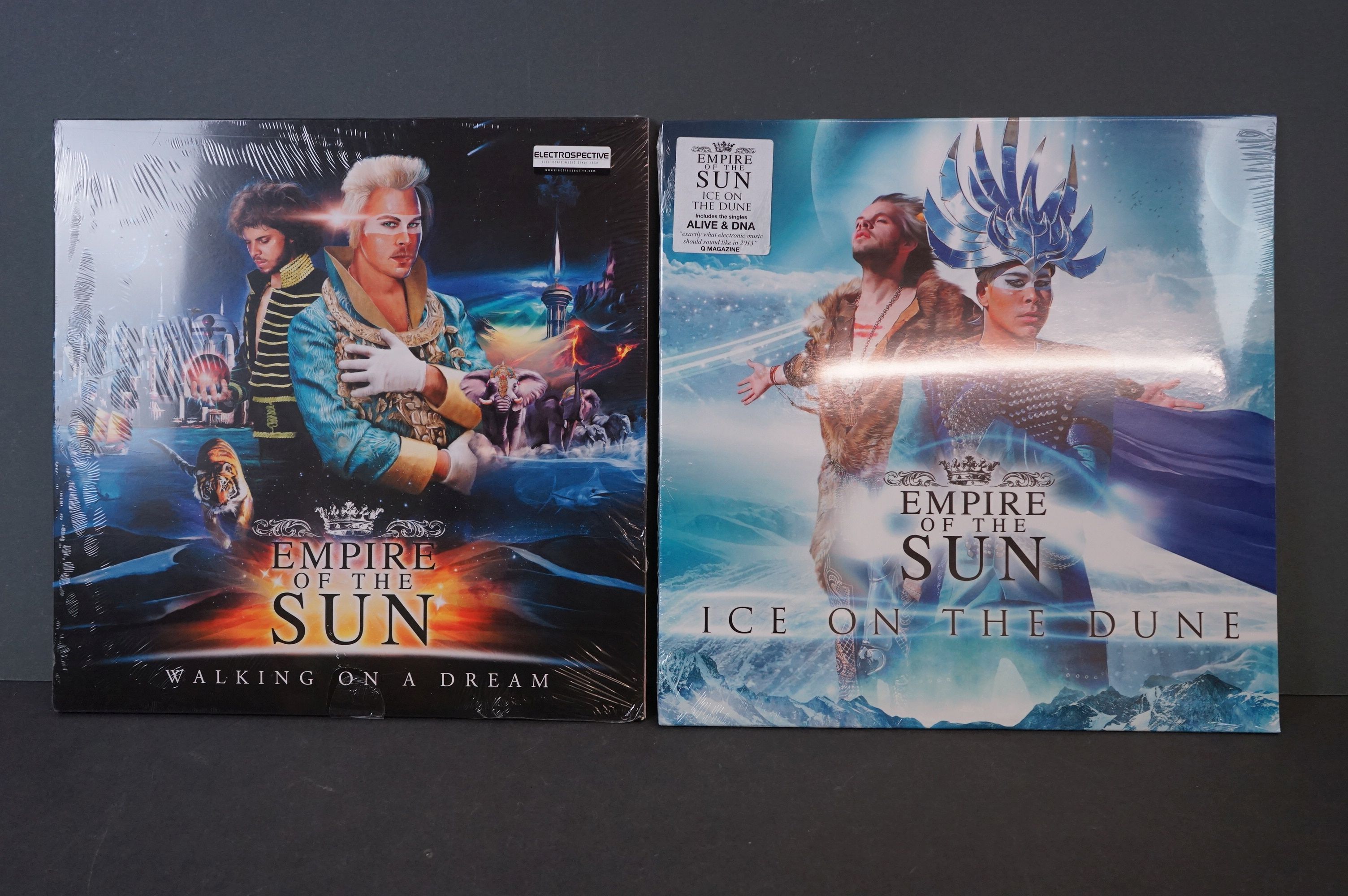 Vinyl - Two Empire of The Sun LPs to include Walking on a Dream (sealed with slight split) and Ice