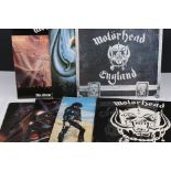 Vinyl - Motorhead 7 LP's to include Self Titled (WLK 2), No Sleep At All (GWLP31), Rock N Roll (