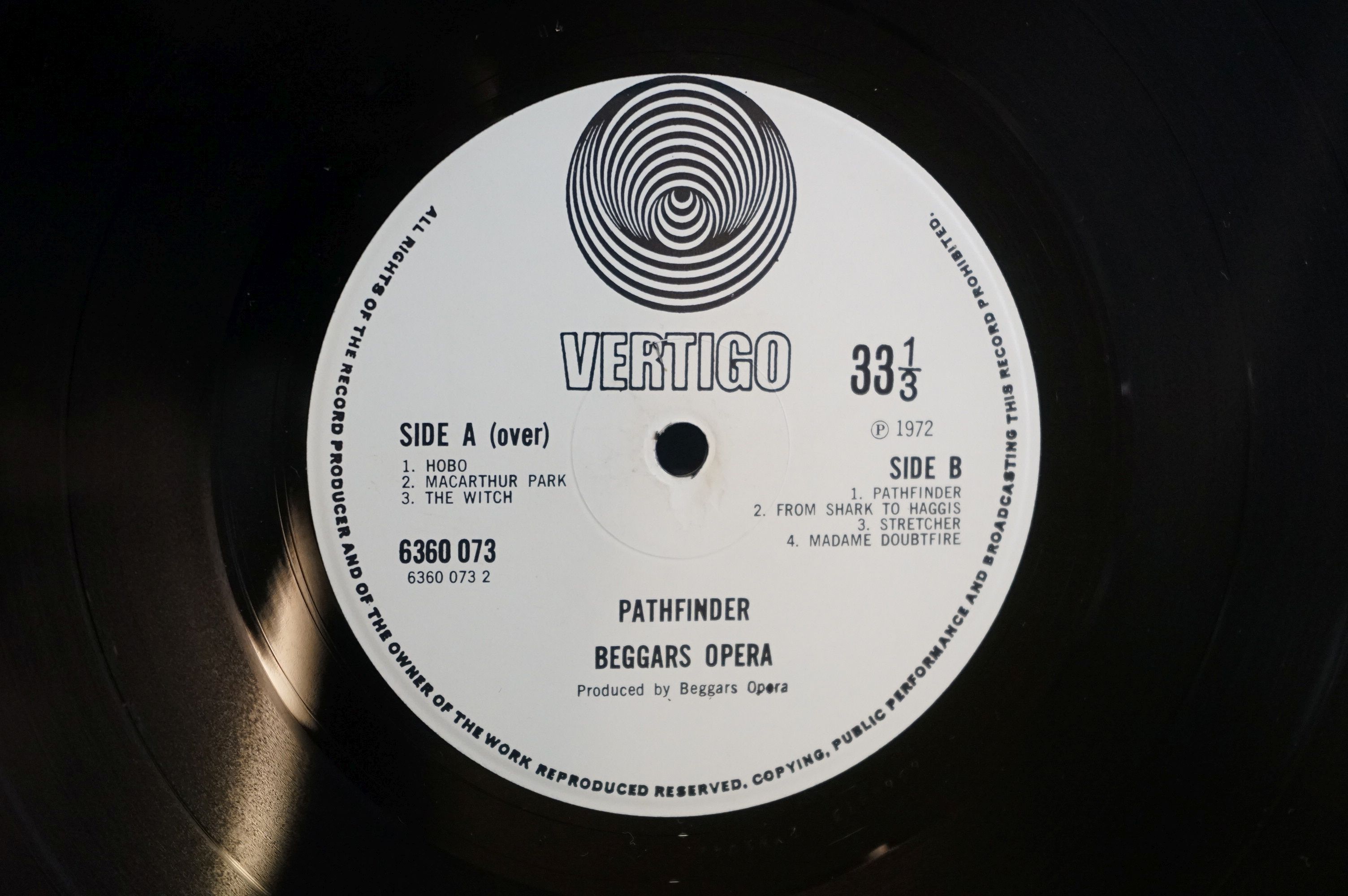 Vinyl - Two Beggars Opera LPs to include Pathfinder on Vertigo 6360073 small swirl label, foldout - Image 5 of 5